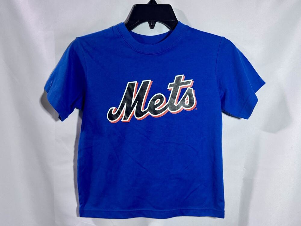 New York Mets #7 Reyes Majestic Blue Tee Childs Size 7